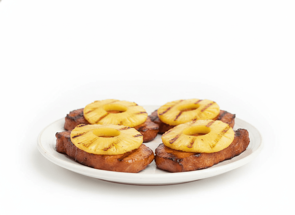 Chuletas Ahumadas con Piña