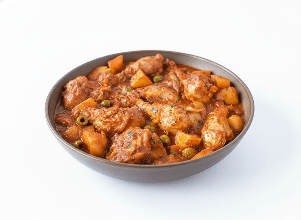Fricasé de Pollo Rápido