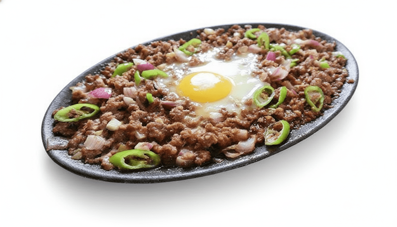 Sizzling Ground Pork Sisig