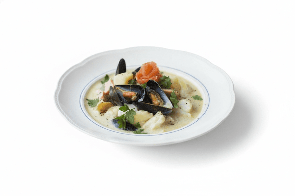 Galway-Style Smoked Seafood Chowder