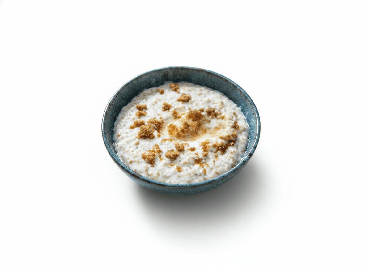Proper Irish Porridge with Brown Sugar and Cream