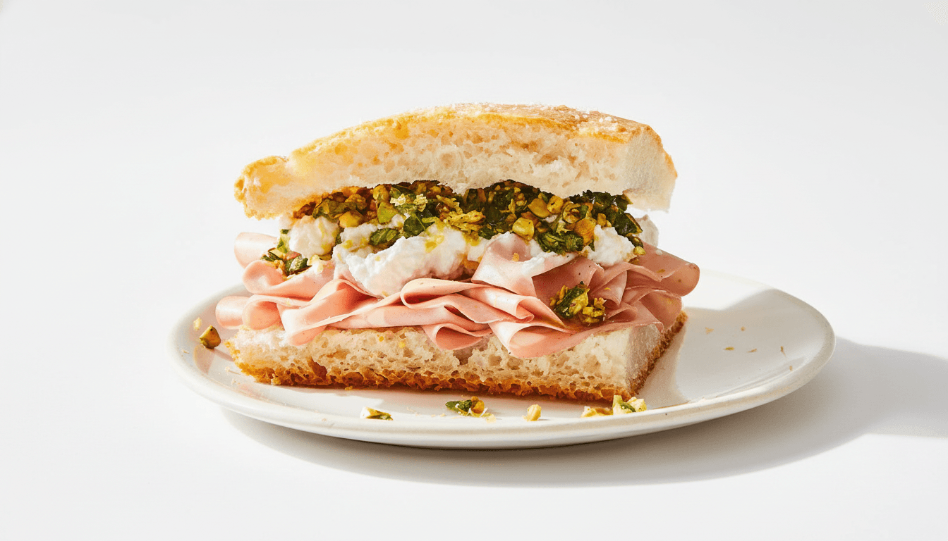 Pane con la Mortadella