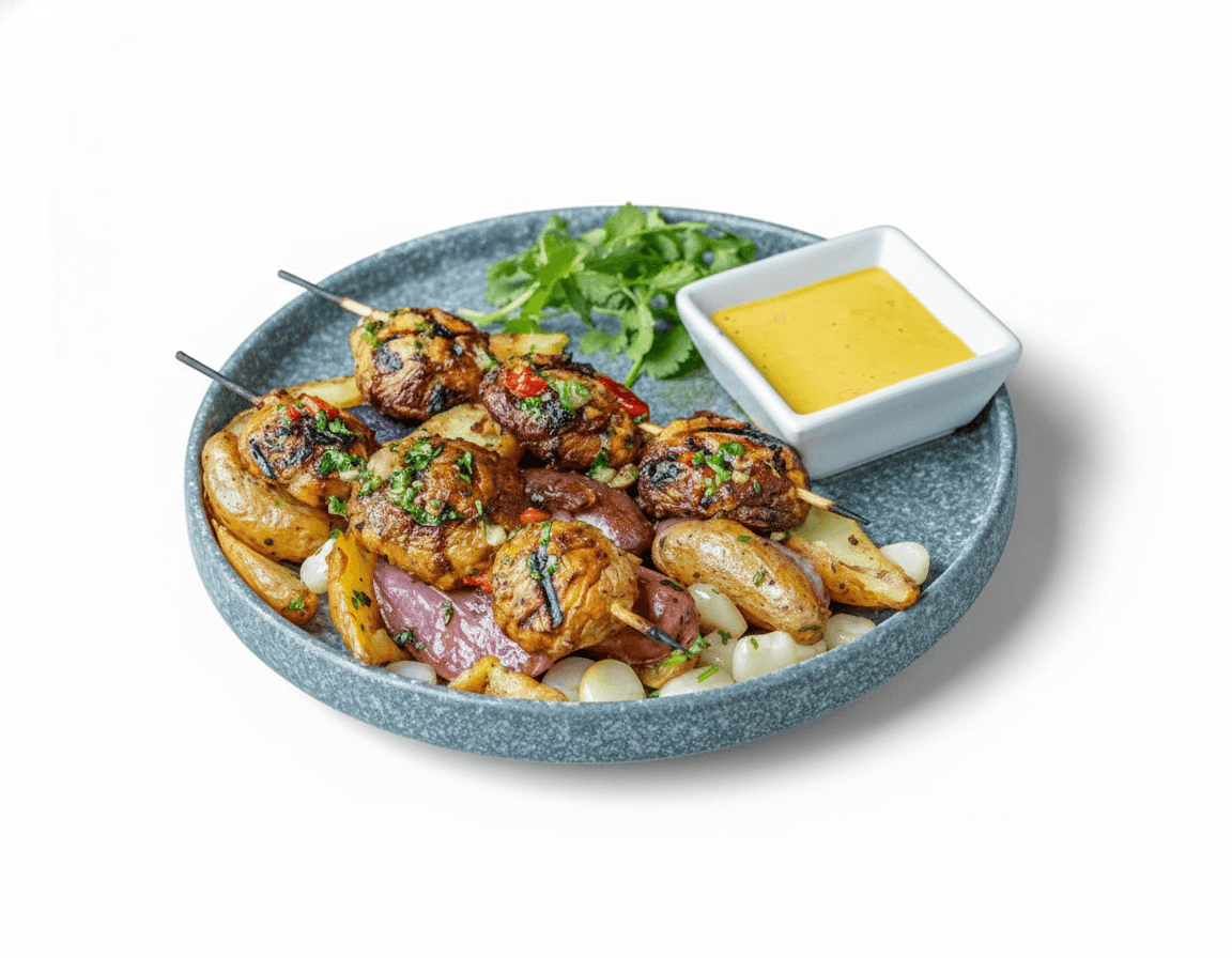 Champiñones Anticucheros