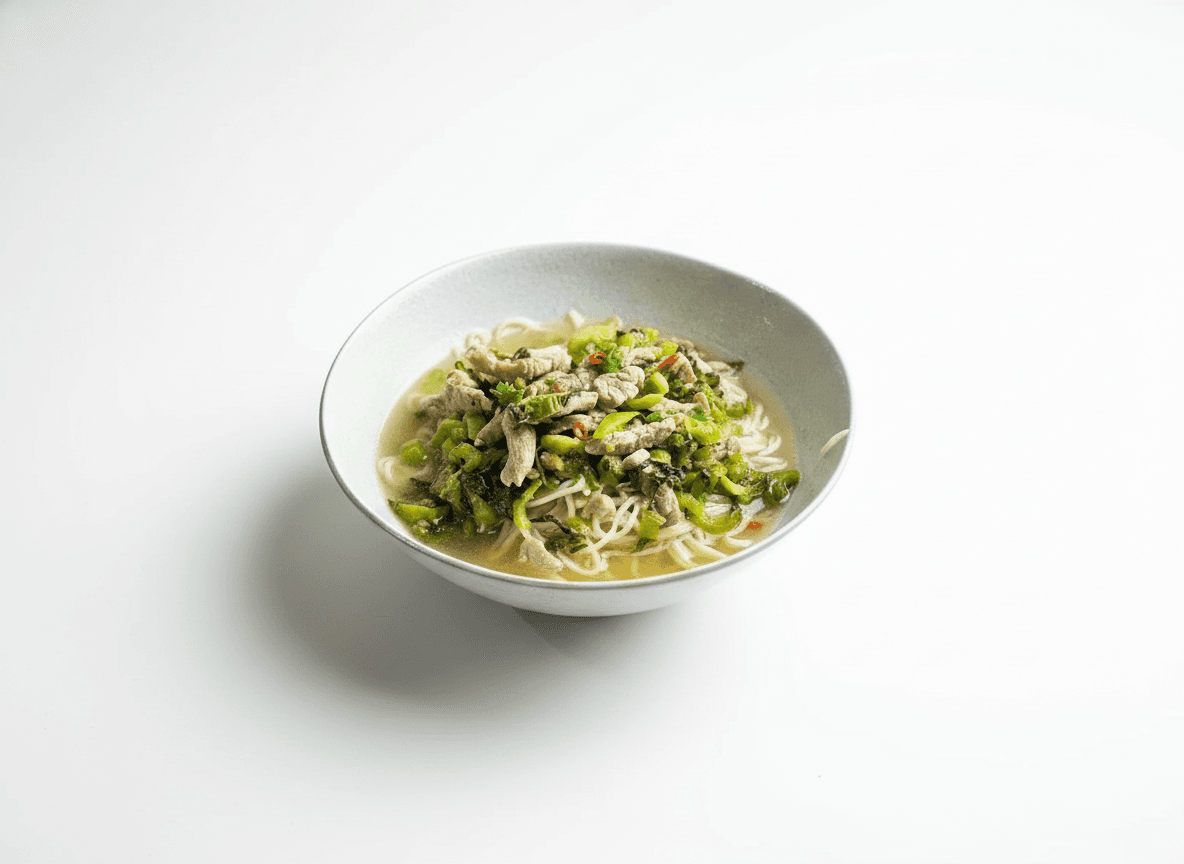 Zha Cai Rou Si Tang Mian