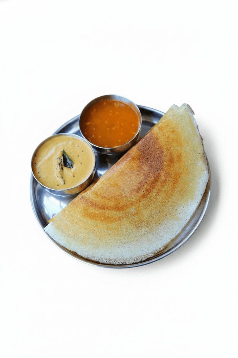 Ghee Roast Dosa with Potato Palya