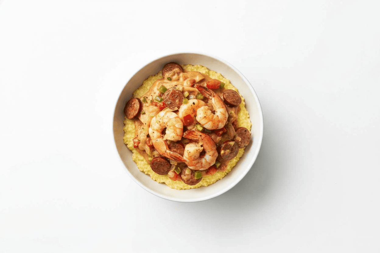 20-Minute Creole Shrimp and Quick Grits