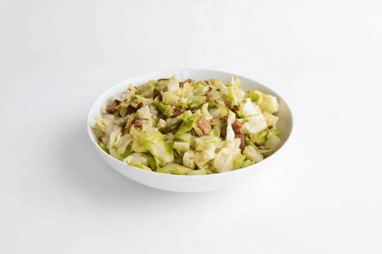 Southern Fried Cabbage with Smoked Bacon