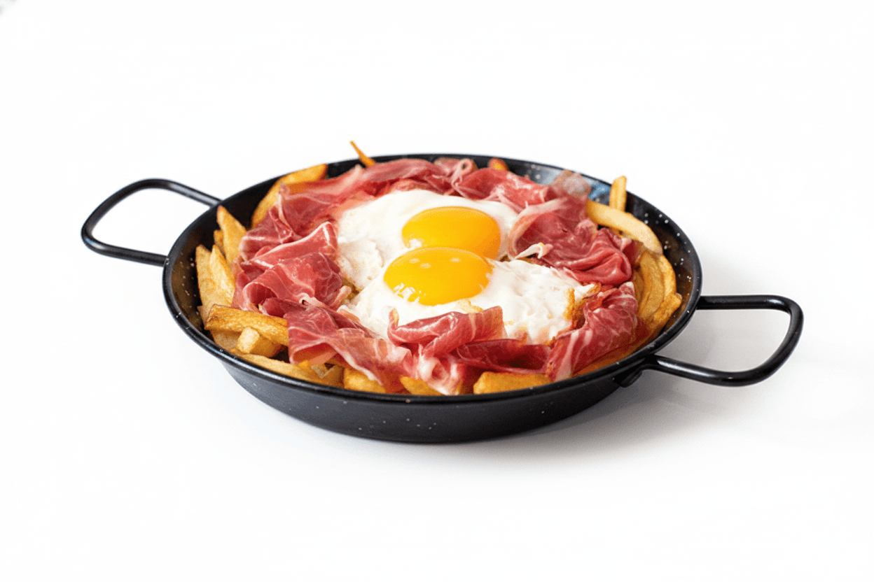 Huevos Rotos con Jamón