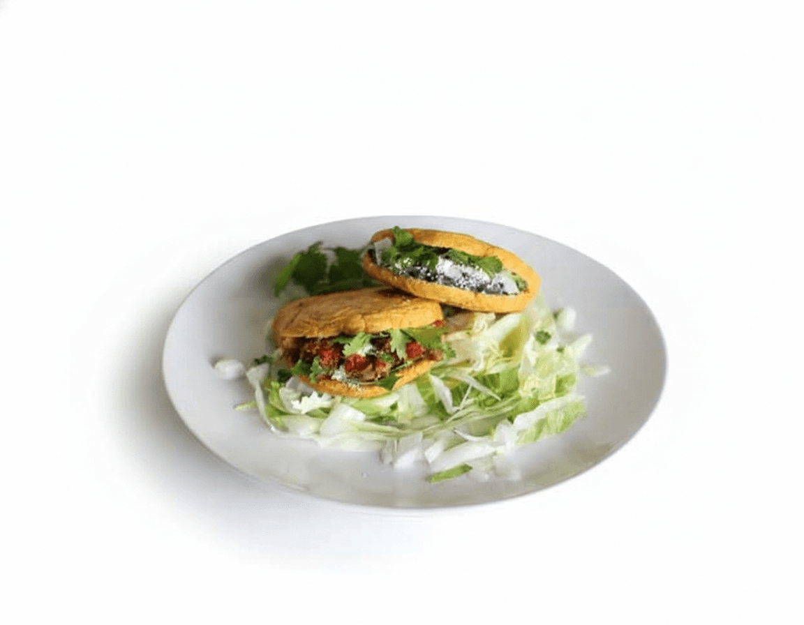 Gorditas de Harina Rellenas de Frijoles y Queso