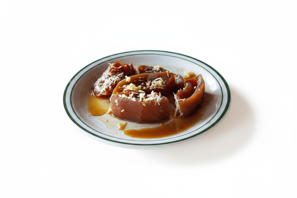 Dulce de Papaya Rápido con Queso de Bola