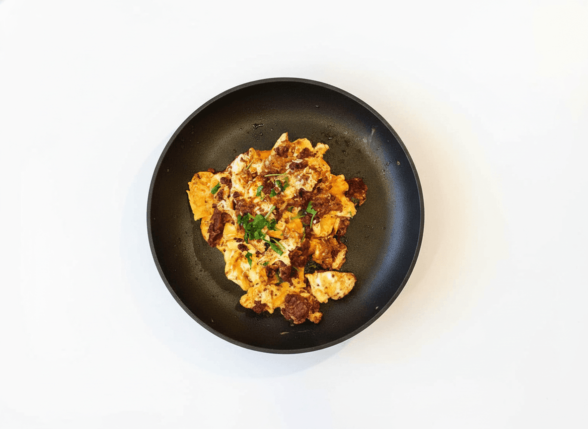 Huevos con Longaniza Yucateca Rápida