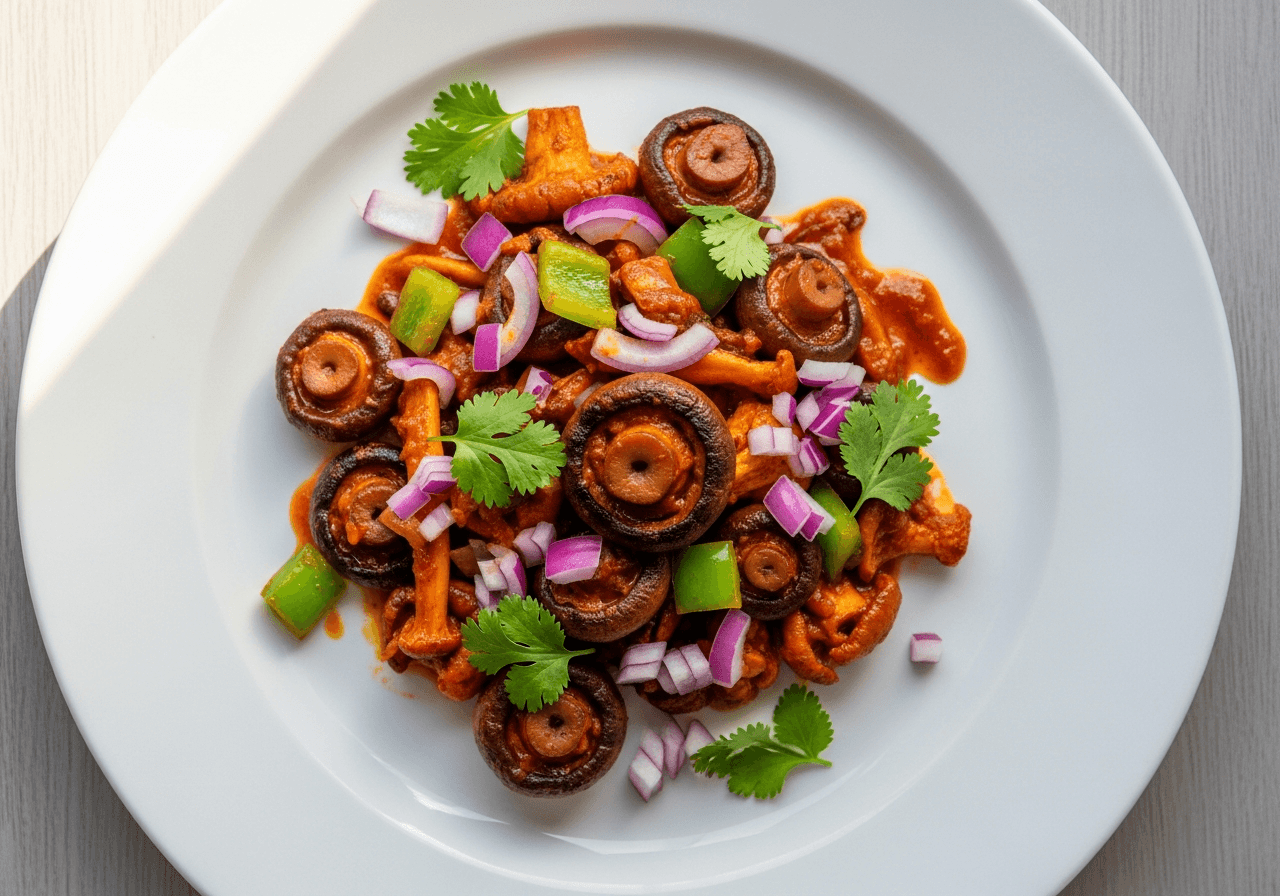 Inguday Tibs (Spicy Sautéed Mushrooms in Awaze)