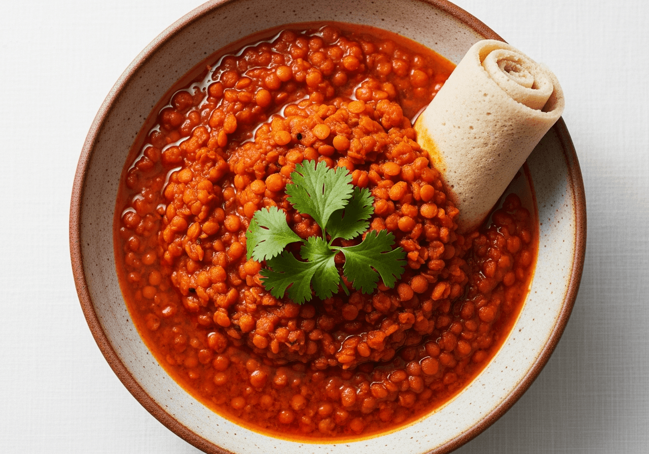 Misir Wot (Spicy Red Lentil Stew)