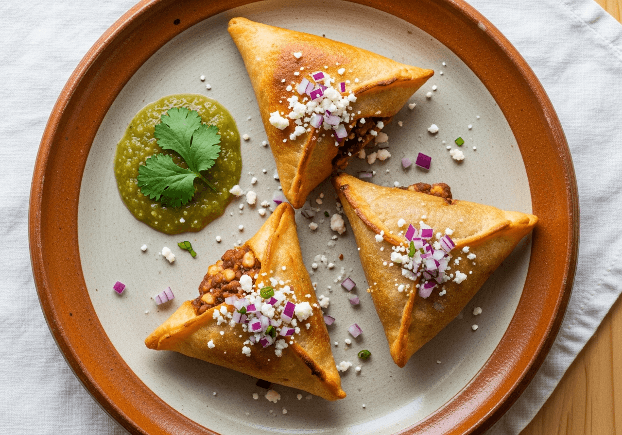 Black Bean and Quesillo Tetelas