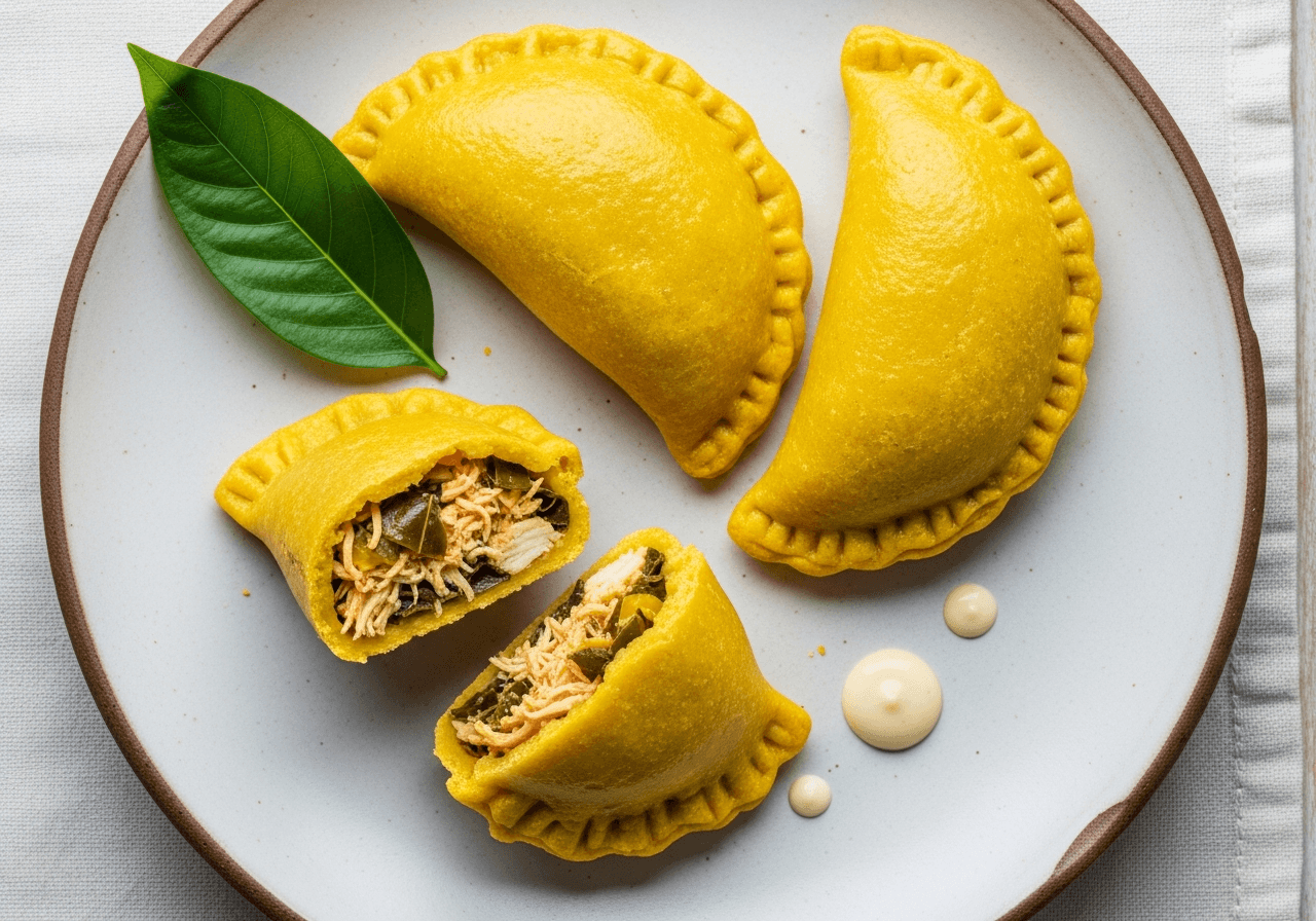 Empanadas de Amarillo con Pollo y Hoja Santa