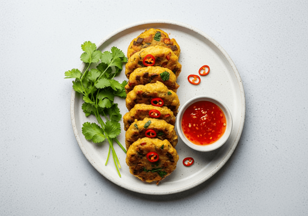 Corned Beef & Spiced Potato Fritters