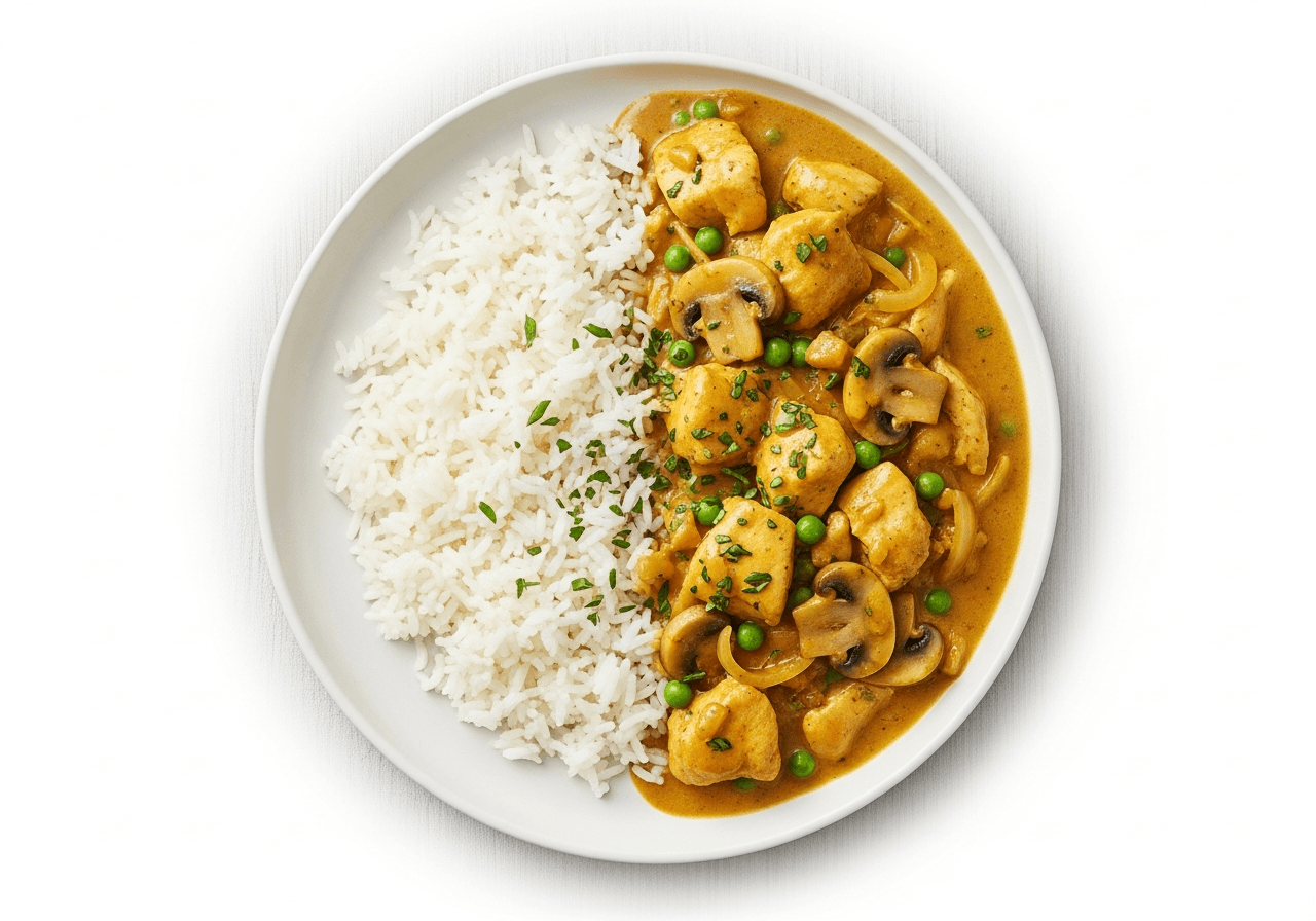 'Half and Half' Irish-Style Chicken Curry