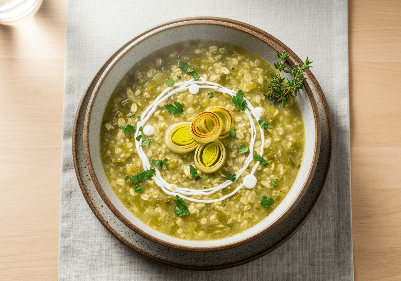 Brotchán Roy (The King's Leek and Oatmeal Broth)