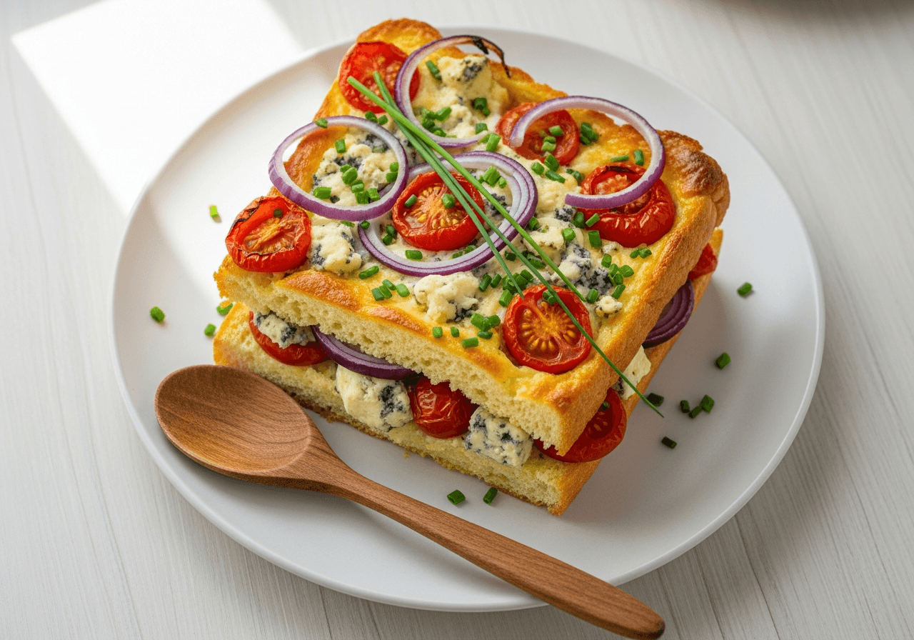 Cashel Blue & Beer Bread "Ploughman's" Strata
