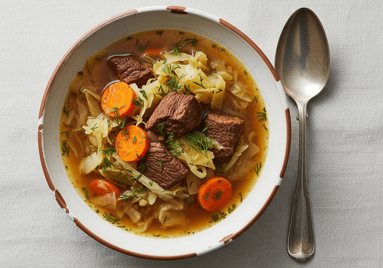 Grandma's "Cure-All" Cabbage and Beef Broth