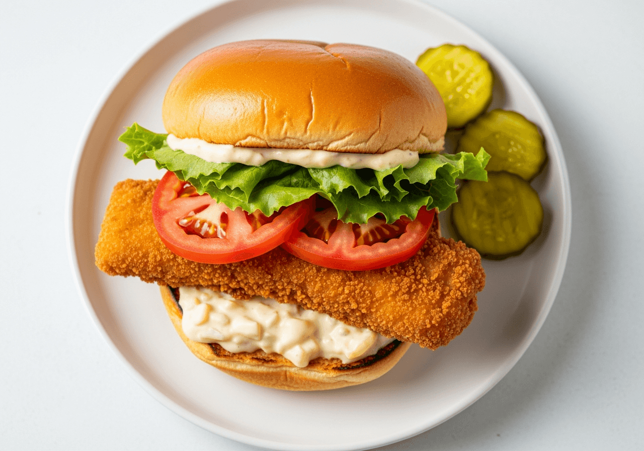Lenten Friday "Mock-Filet" Fish Sandwich