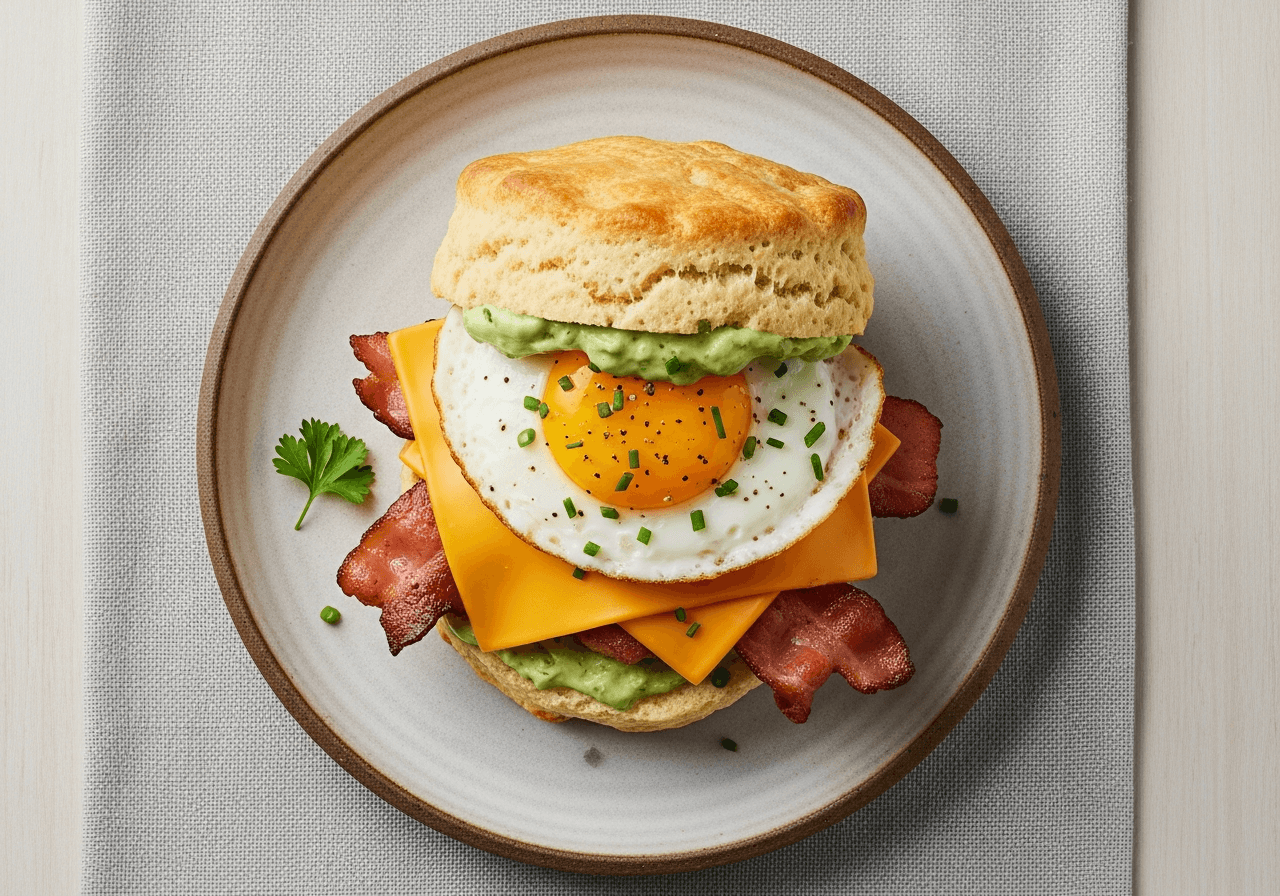 The "Blarney Scone" Breakfast Sandwich