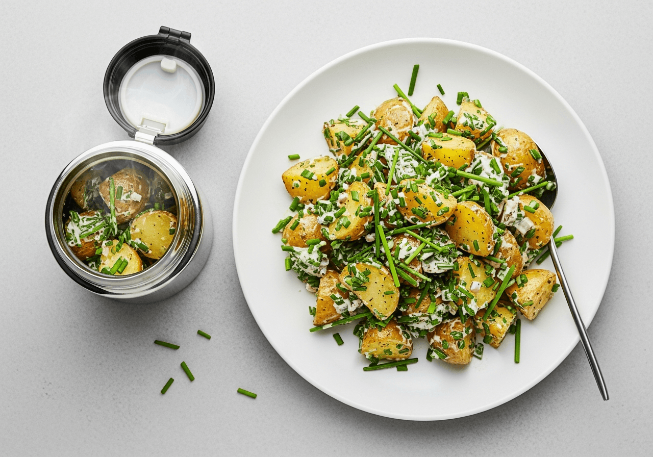 Thermos Potato and Chive Salad (Served Warm or Cold)