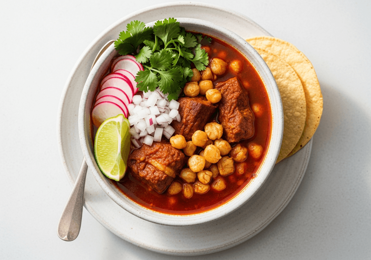 Pozole Rojo Rápido para Celebrar