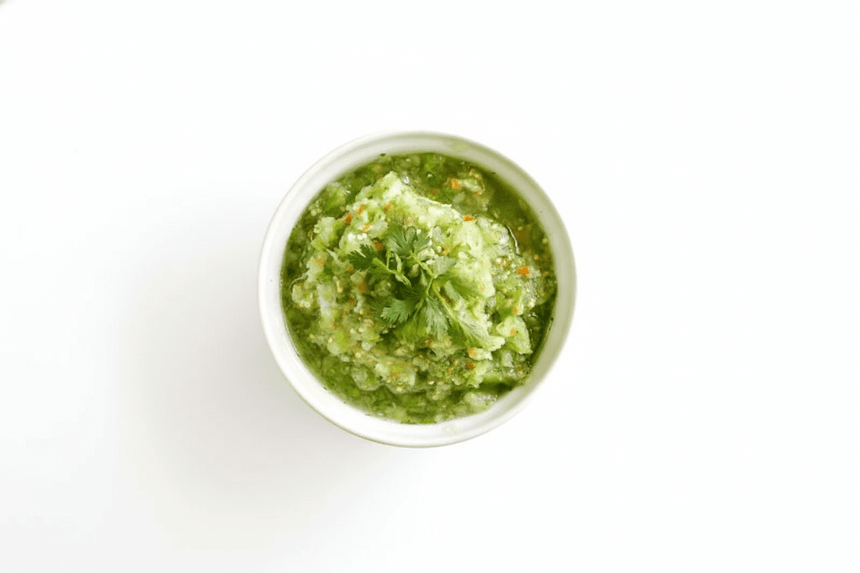 Raw Tomatillo Salsa Verde
