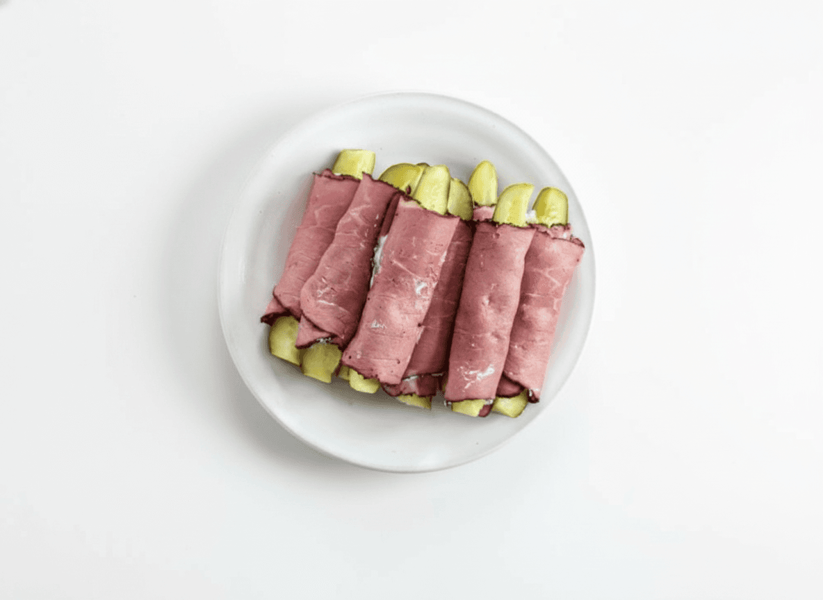 Roast Beef & Pickle Roll-Ups