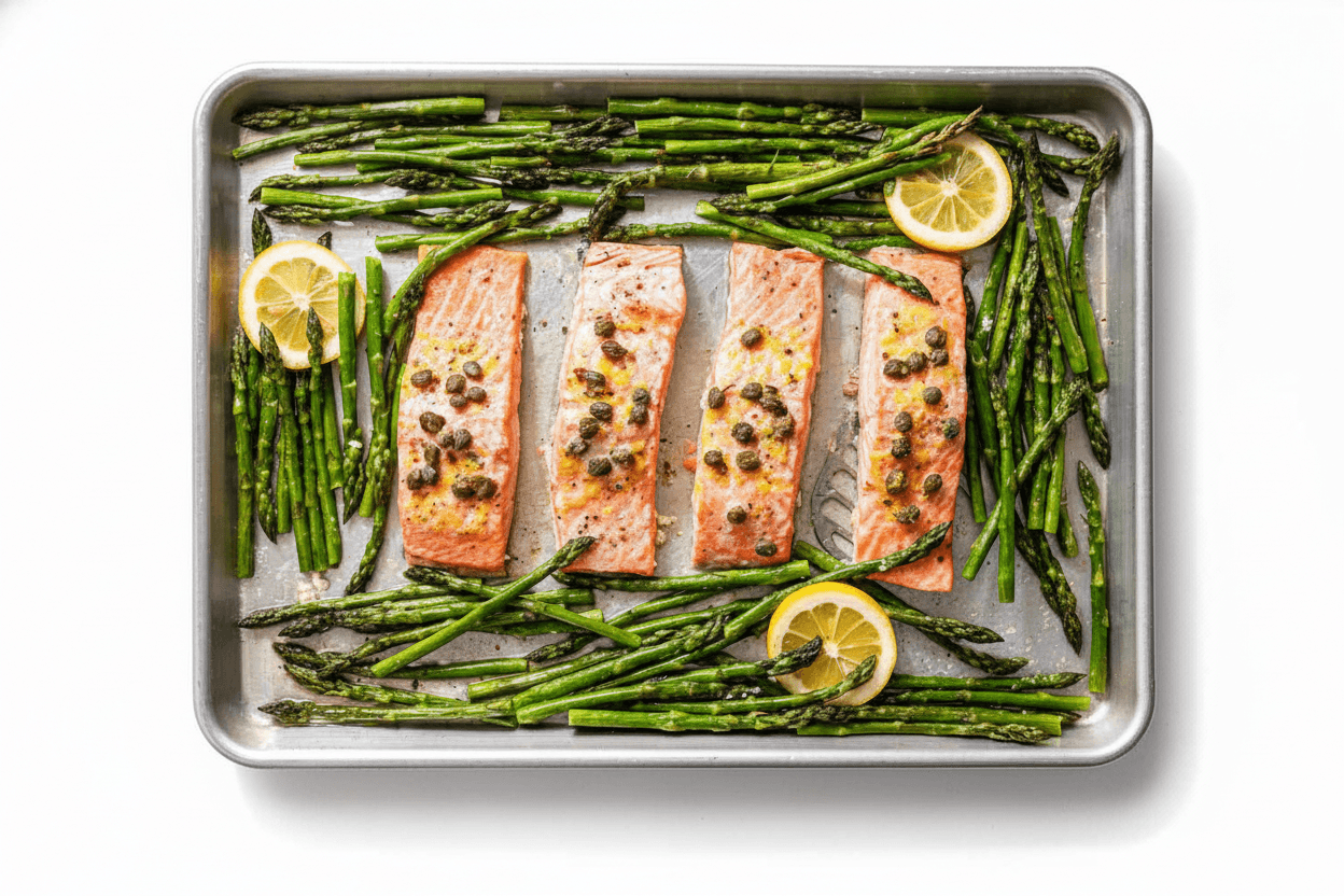 Sheet Pan Salmon & Asparagus