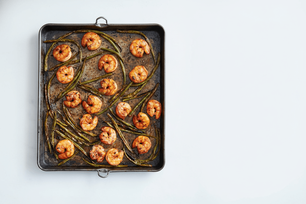 The Gulf Coast Blackened Shrimp & Green Beans Skillet