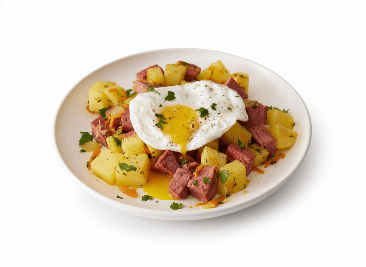The Leftover Sunday Corned Beef Skillet Hash