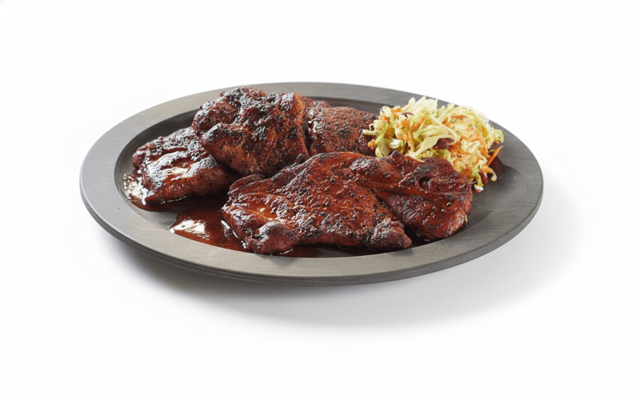 The "Texas BBQ Pit" Dry-Rubbed Pork Shoulder Steaks