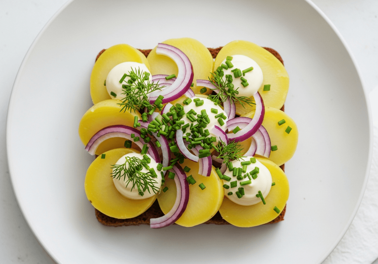 Kartoffelmad (The Classic Potato Smørrebrød)