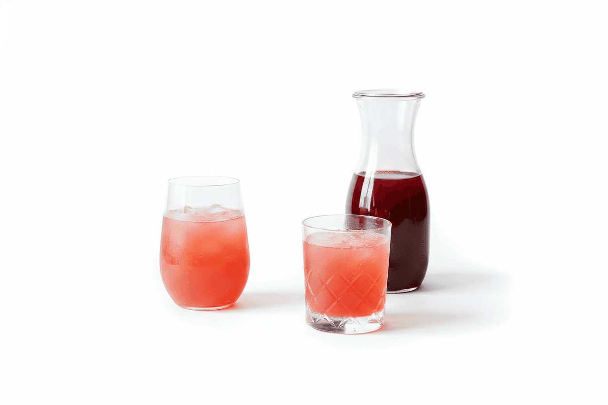 The Appetizing Counter Beet Shrub & Fresh Squeezed OJ