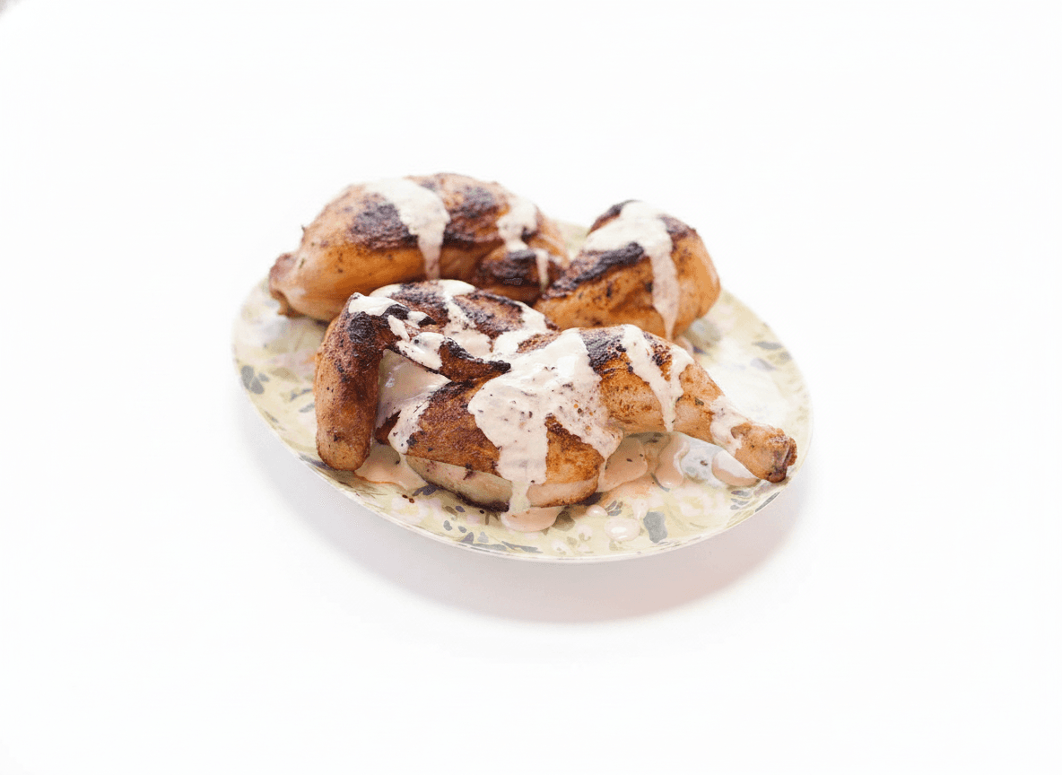 Alabama White Sauce High-Heat Chicken Halves