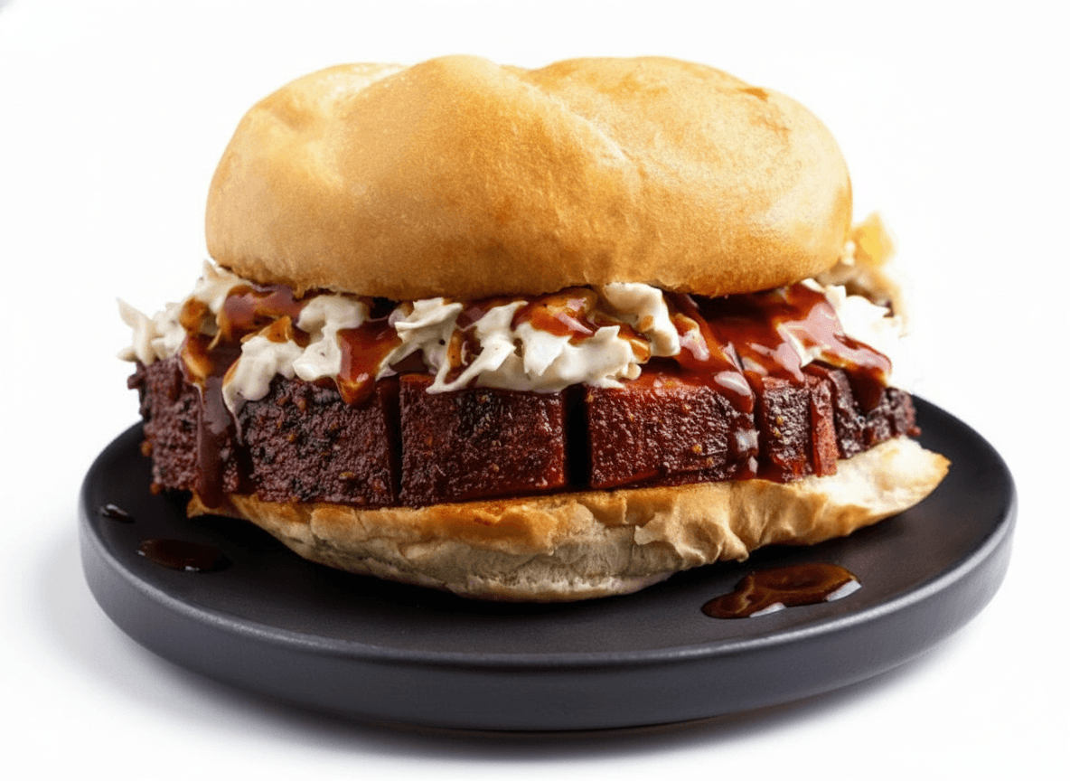 Memphis Smoked Bologna Sandwich with Mustard Slaw