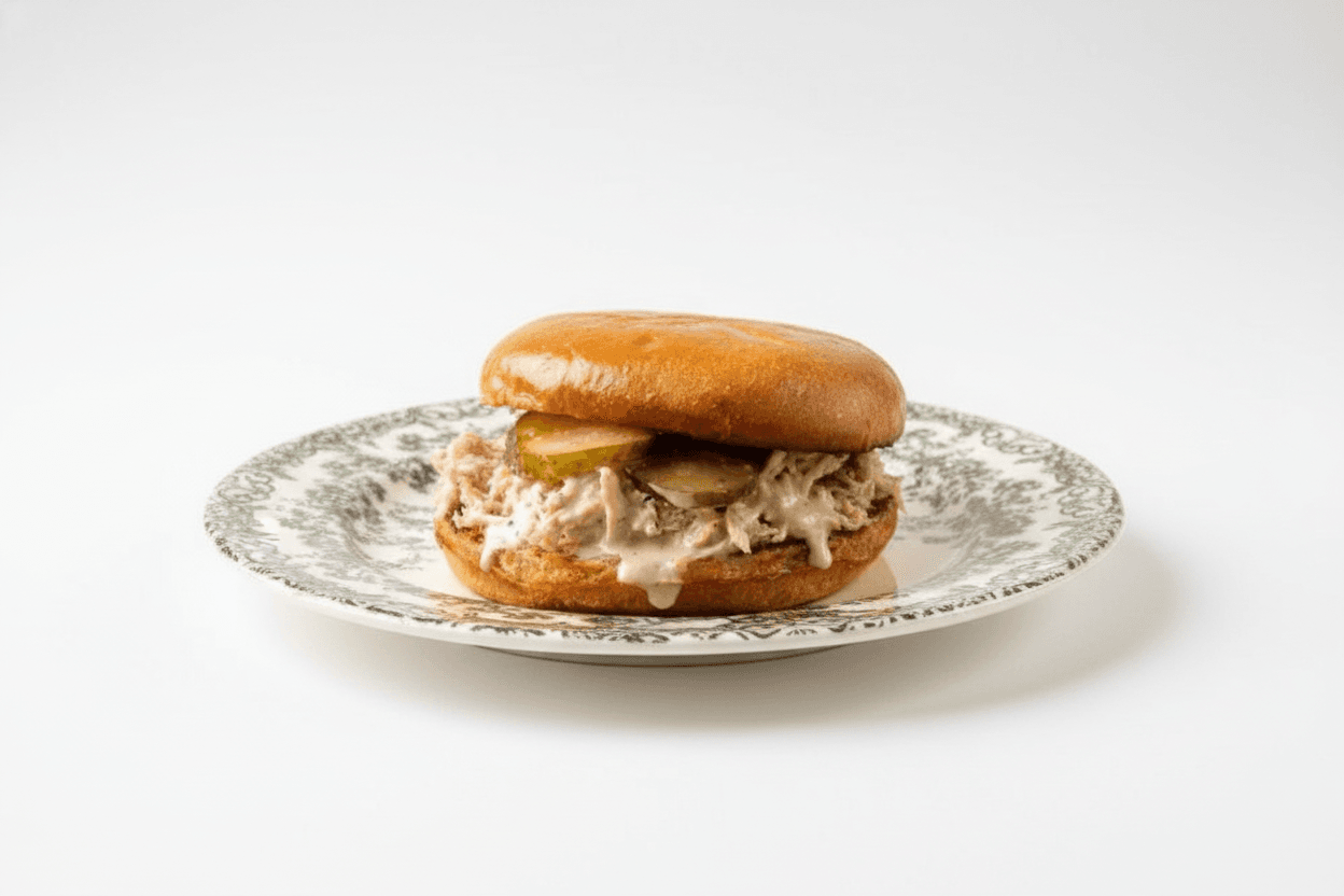 The Alabama Smoked Pulled Chicken Sandwich