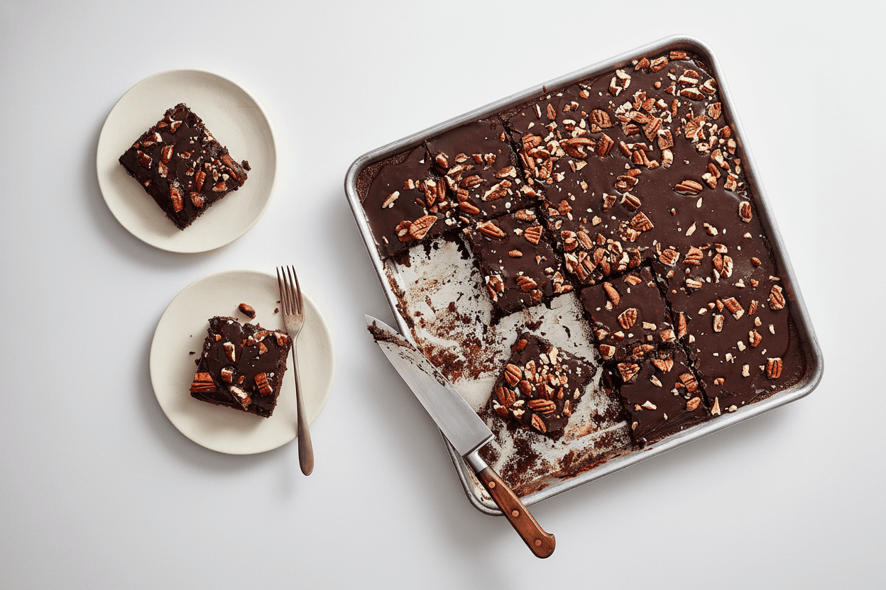 The Texas BBQ-Joint Chocolate Sheet Cake