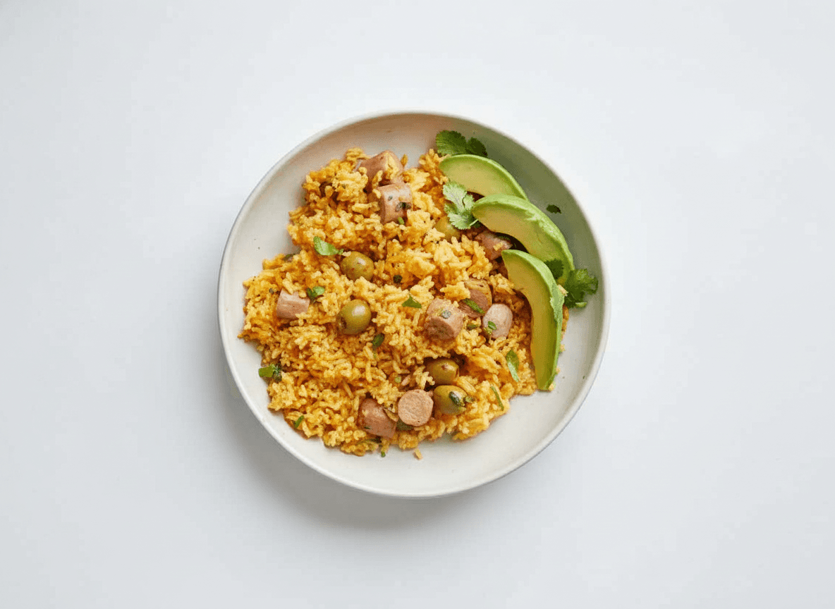 Arroz con Salchichas