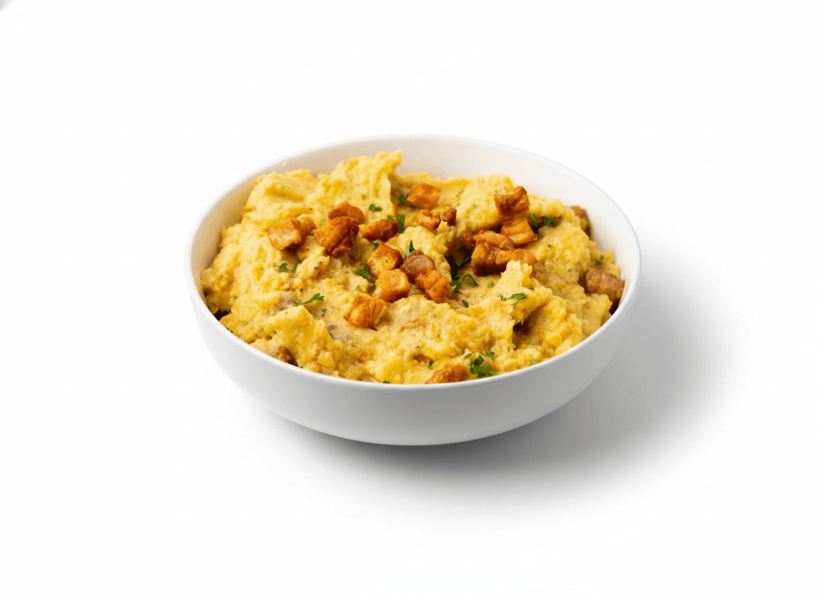 Fufú de Plátano con Chicharrones