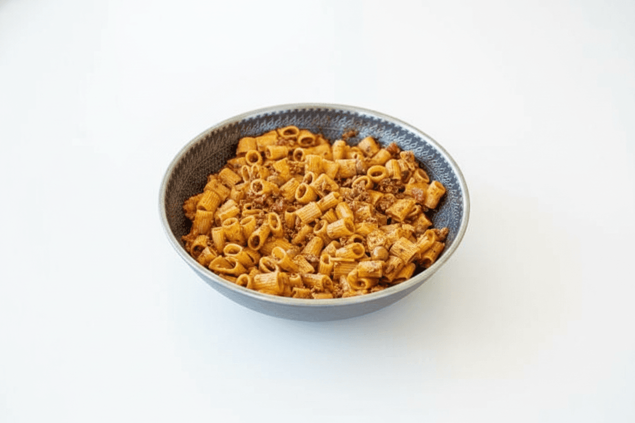 Macarrones con Picadillo