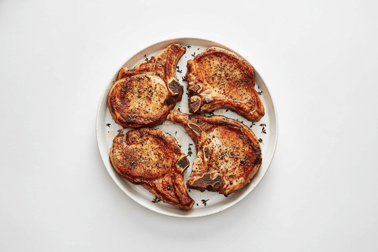 Fred Harvey's Heritage Skillet Pork Chops