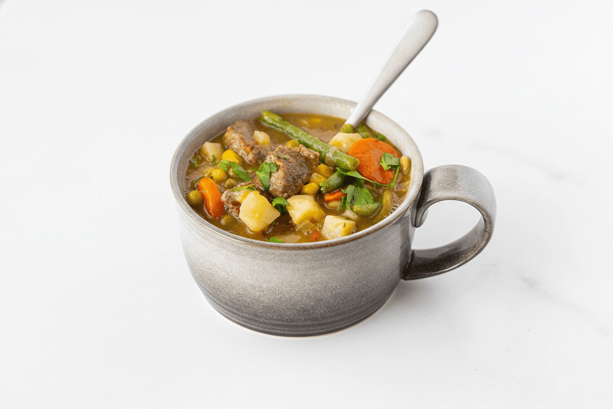 "Mulligan" Beef & Barley Skillet Stew