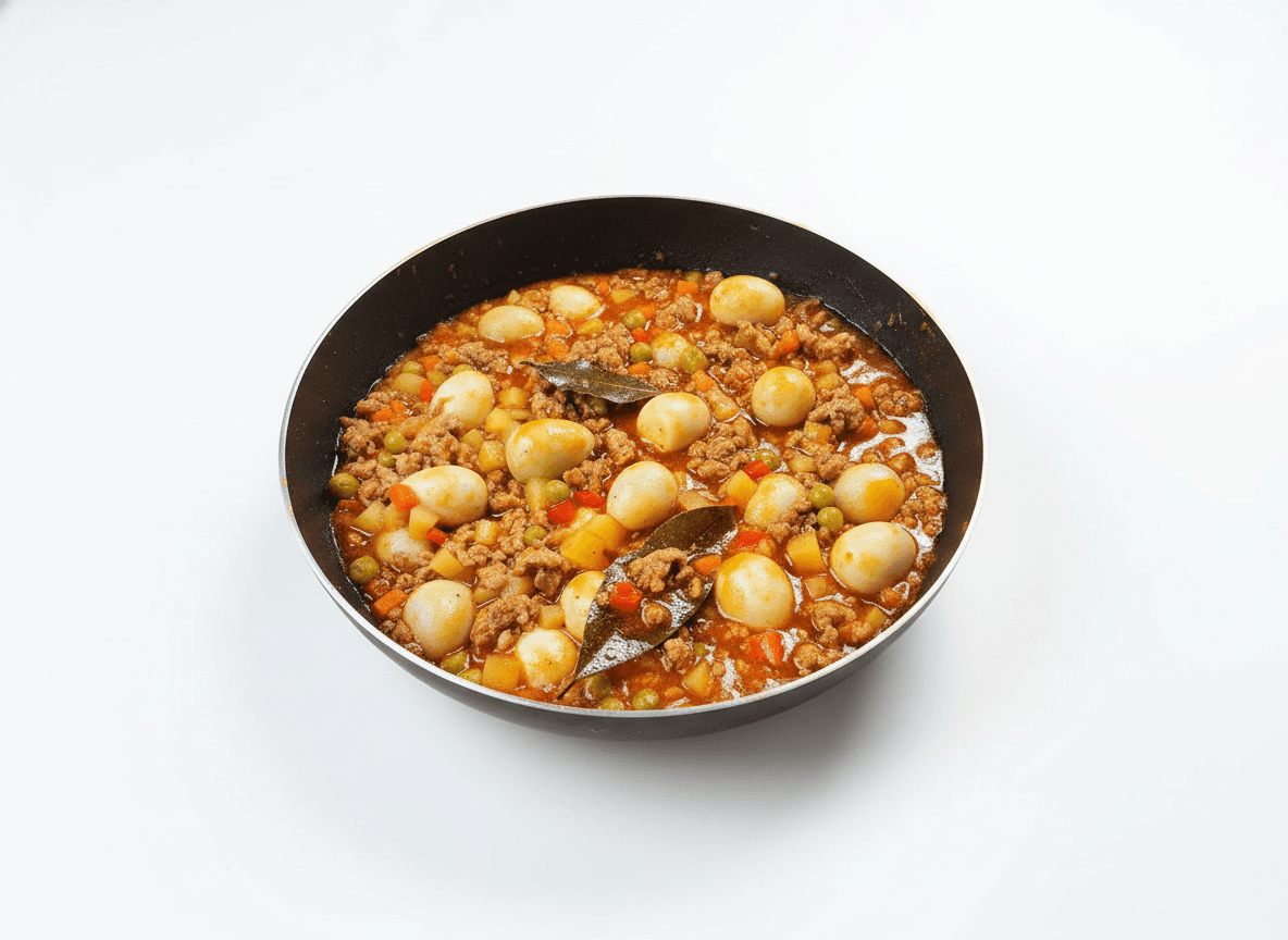 Pork Giniling with Quail Eggs