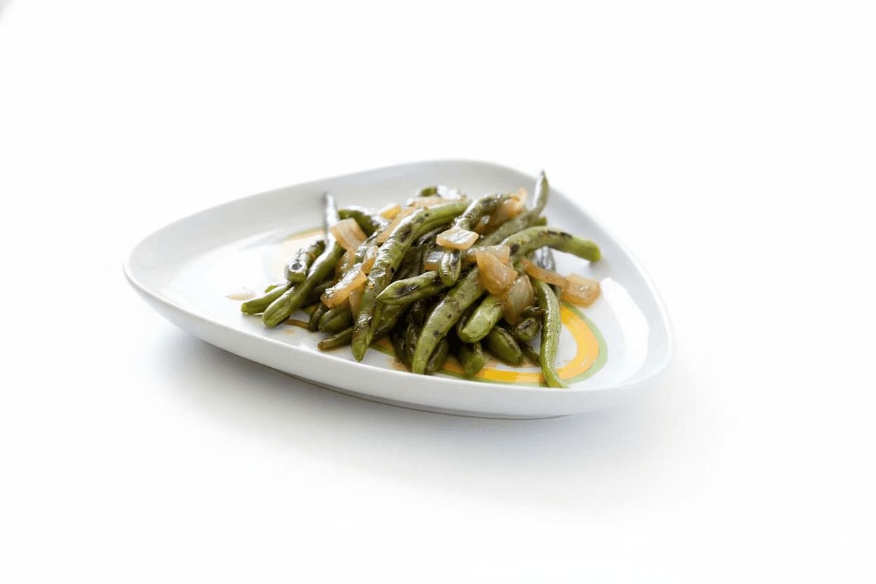 Haricots Verts aux Échalotes