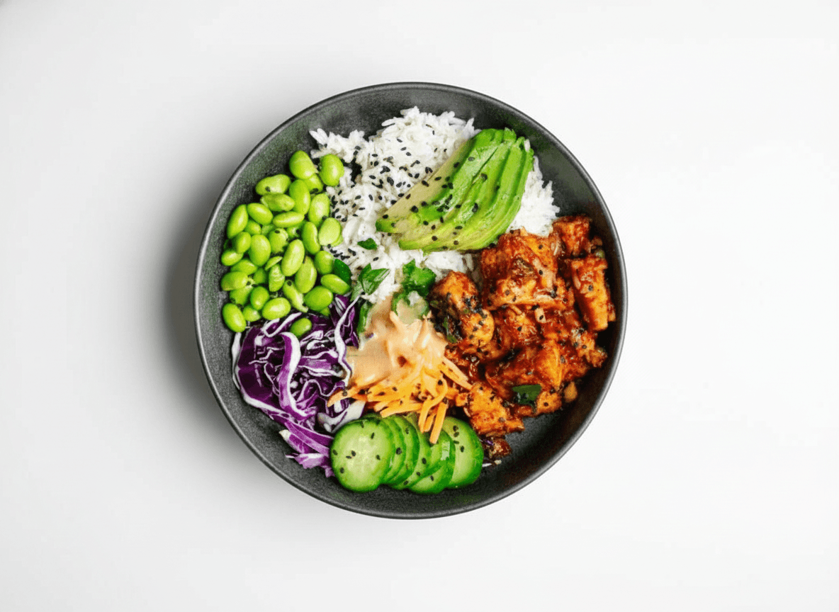 Spicy Tofu & Edamame Poke