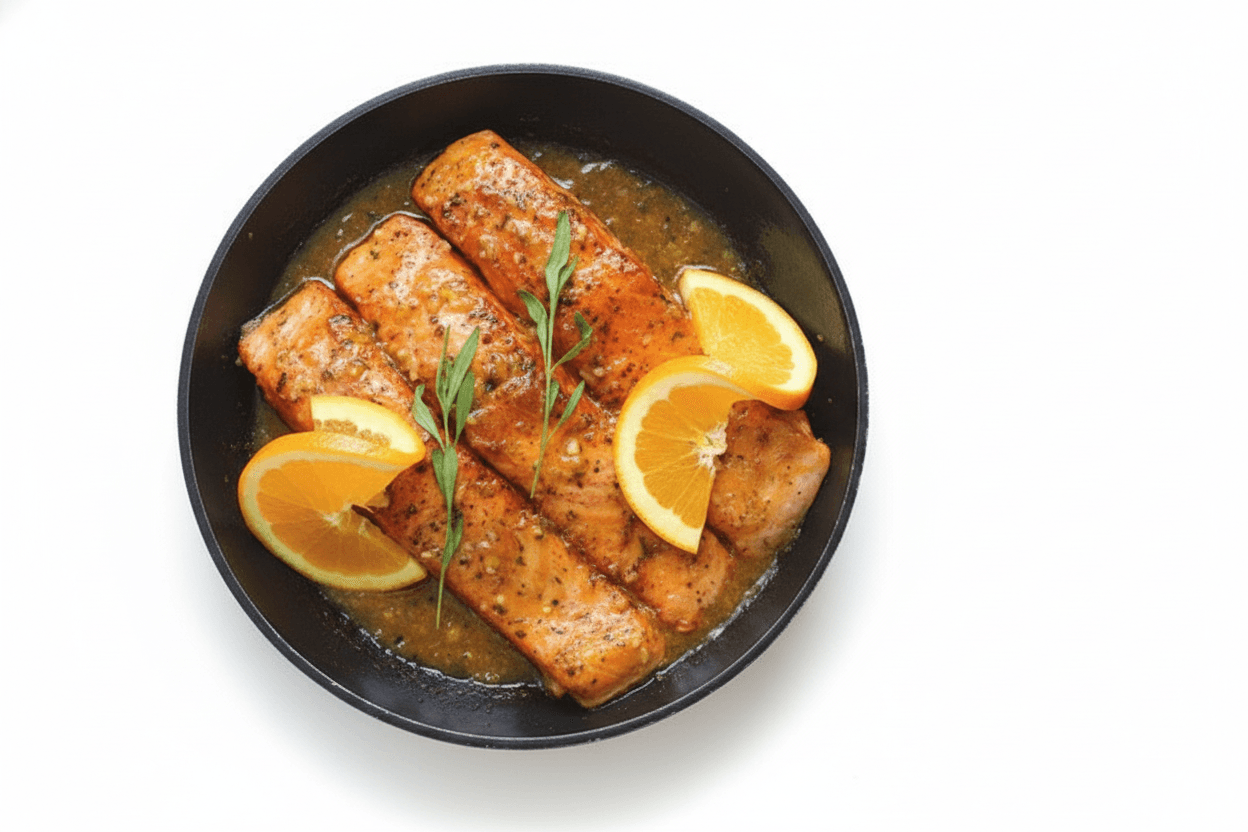 Stovetop Citrus-Glazed Salmon with Lemon and Dill
