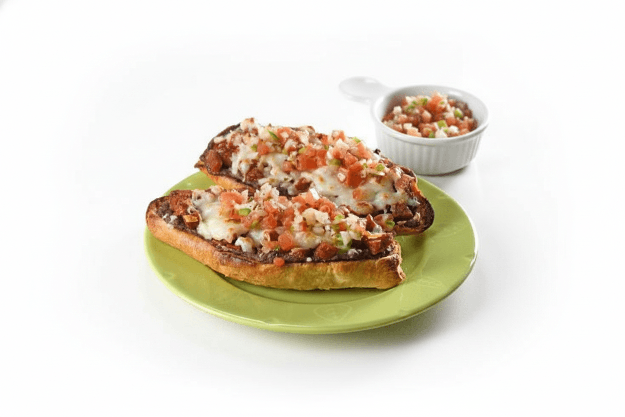 Molletes Tradicionales con Pico de Gallo